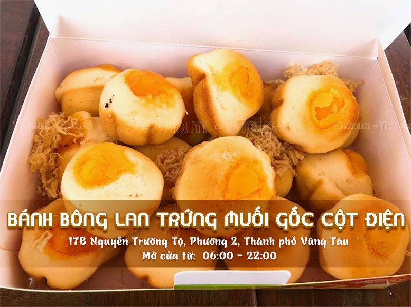 Bánh kẹp, bánh bông lan trứng muối Gốc Cột Điện | Food tour Vũng Tàu