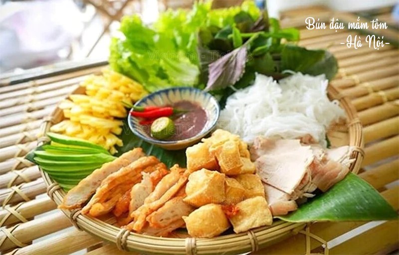 Bún đậu mắm tôm - món ăn nổi tiếng đậm đà Hà Nội | Giá vé máy bay Đà Lạt Hà Nội