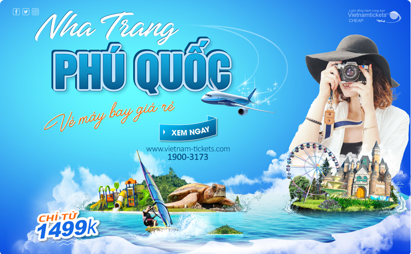 Giá vé máy bay Nha Trang Phú Quốc ưu đãi hấp dẫn chỉ từ 1.499K - Săn deal ngay