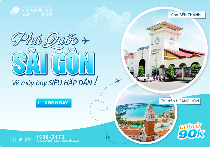 Nhanh tay ĐẶT NGAY HÔM NAY với giá vé máy bay Phú Quốc Sài Gòn chỉ từ 90K - Bay tiết kiệm, trải nghiệm thoải mái