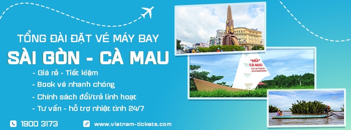 Giá vé máy bay Sài Gòn Cà Mau