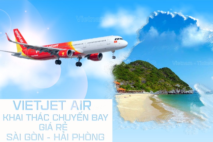 Vietjet Air khai thác chuyến bay giá rẻ từ Sài Gòn đi Hải Phòng | Giá vé máy bay từ TpHCM đi Hải Phòng