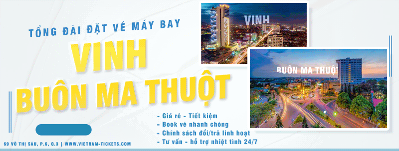 Giá vé máy bay Vinh Buôn Ma Thuột
