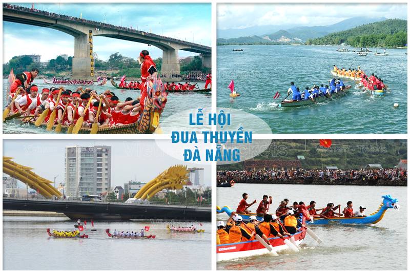Hòa mình vào lễ hội đua thuyền vui nhộn, hấp dẫn diễn ra hằng năm trên sông Hàn | Giá vé máy bay Vinh Đà Nẵng