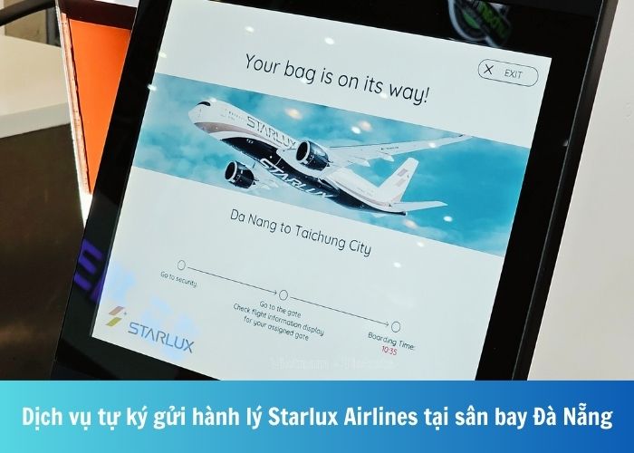 Hành khách có thể tự ký gửi hành lý Starlux Airlines dễ dàng tại Đà Nẵng