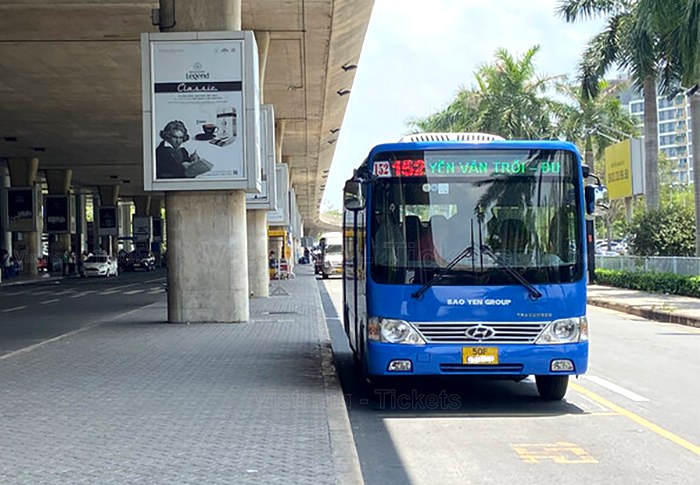 Tuyến xe bus 152 hoạt động tại sân bay quốc tế Tân Sơn Nhất | Hướng dẫn đi từ sân bay Tân Sơn Nhất đến nội địa