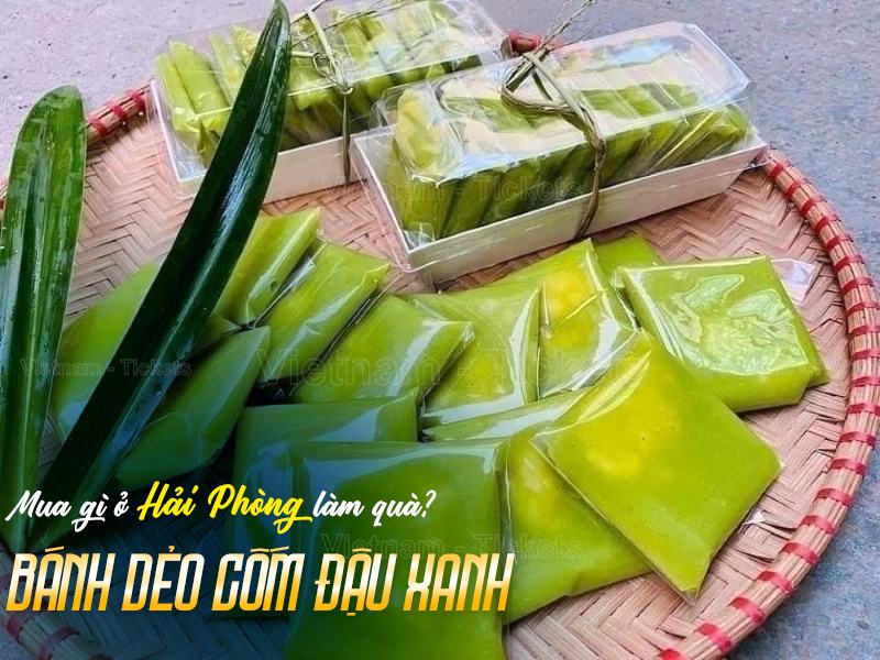 Bánh dẻo cốm đậu xanh | Mua gì ở Hải Phòng làm quà