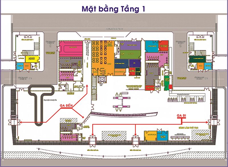 Sơ đồ tầng 1 nhà ga sân bay | Sân bay Thọ Xuân tỉnh Thanh Hóa