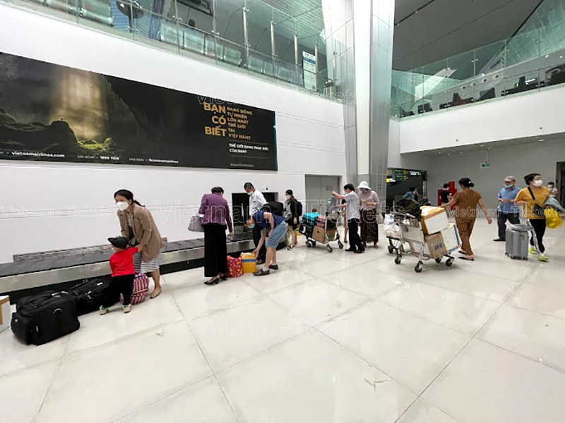 Khu vực nhận hành lý tại tầng 1 ga đến | Sân bay Vinh Nghệ An