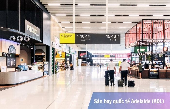 Biển chỉ dẫn cổng lên máy bay tại sân bay Adelaide (ADL)