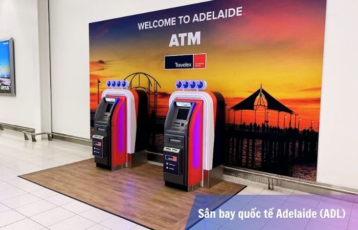 Dịch vụ ATM được bố trí tại tầng trệt và tầng 2 nhà ga