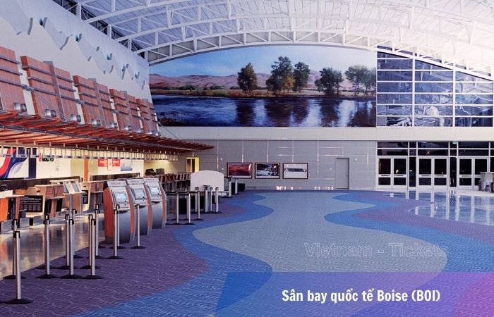 Khu vực sảnh B tại sân bay Boise