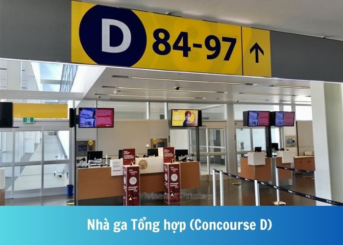 Nhà ga Tổng hợp (Concourse D) tại sân bay Calgary