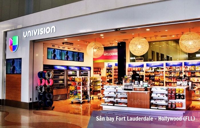 Sân bay Fort Lauderdale - Hollywood sở hữu nhiều quầy mua sắm miễn thuế