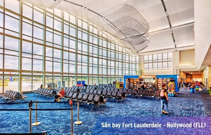 Không gian ấn tượng của nhà ga số 2 tại sân bay Fort Lauderdale - Hollywood (FLL)