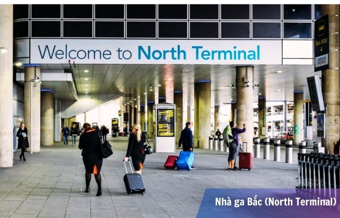 Khu vực Nhà ga Bắc (North Terminal) tại sân bay Gatwick