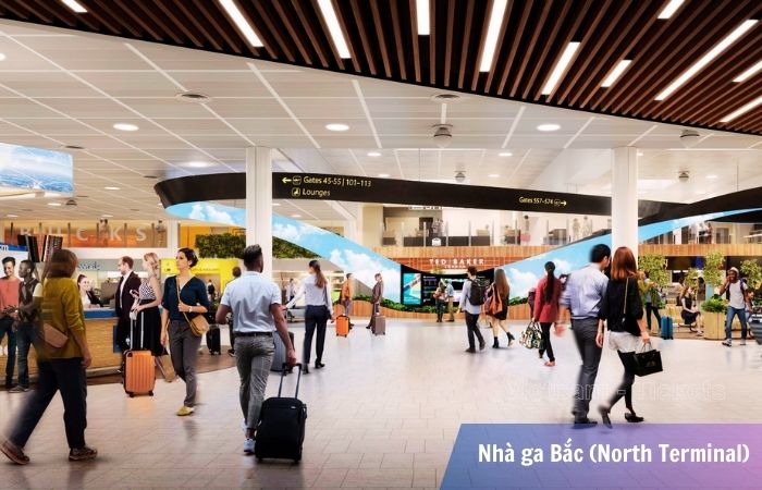 Nhà ga Bắc (North Terminal) cung cấp đa dạng dịch vụ tiện ích