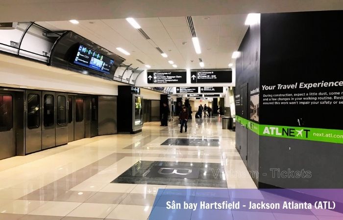 Khu vực nhà ga phía Bắc nội địa tại sân bay Hartsfield - Jackson Atlanta (ATL)