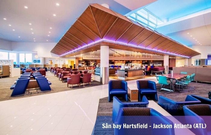 Khu vực phòng chờ B tại sân bay Hartsfield - Jackson Atlanta