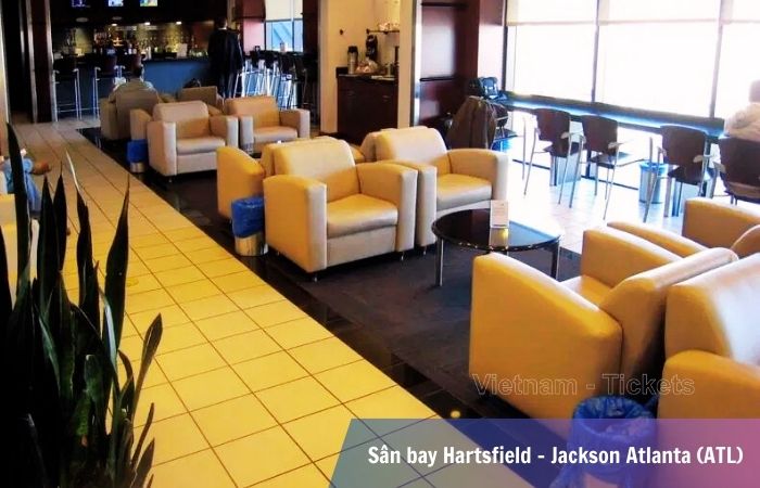 Khu vực phòng chờ D tại sân bay Hartsfield - Jackson Atlanta