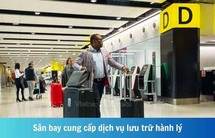 Sân bay Heathrow cung cấp các khu vực lưu trữ hành lý