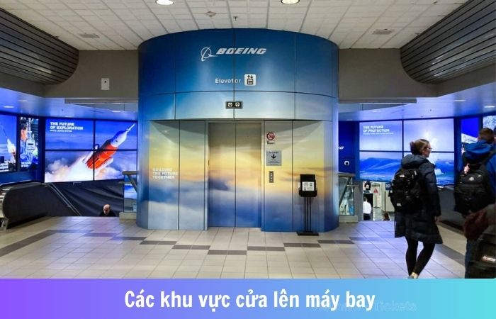 Khu vực cổng lên máy bay sân bay Huntsville (HSV)