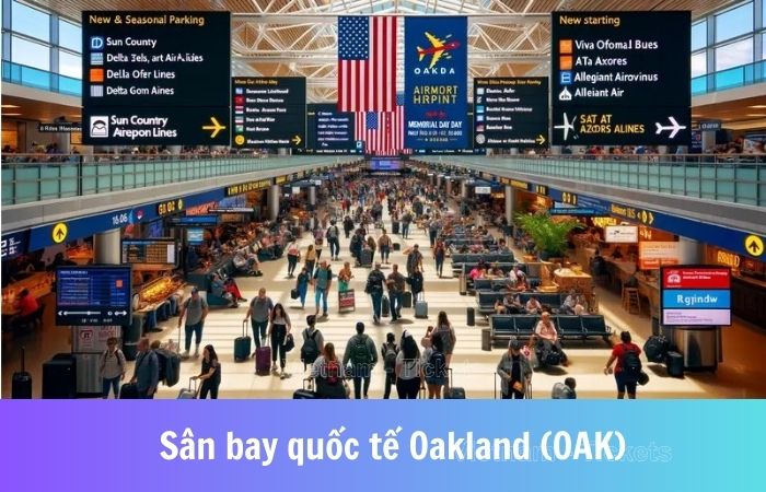 Sân bay Oakland (OAK) là điểm đáp cánh rất phổ biến của hành khách Việt Nam