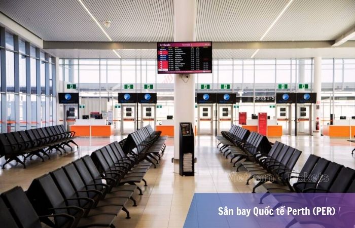 Khu vực chờ của nhà ga T2 - sân bay Perth (PER)