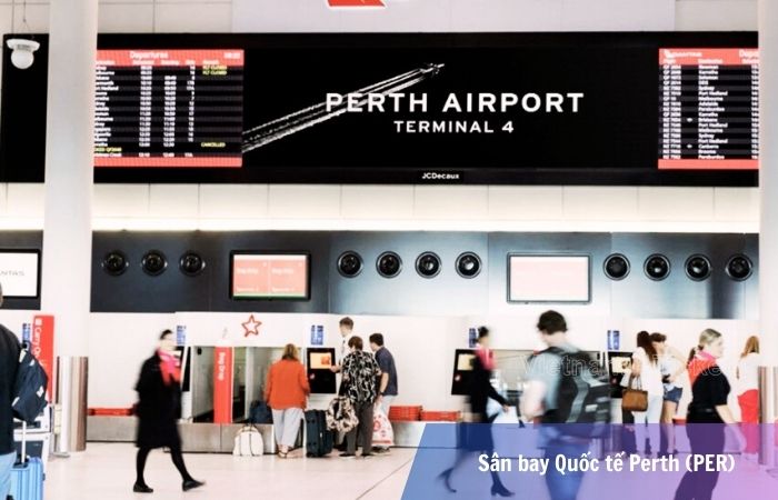 Khu vực Nhà ga T4 tại sân bay Perth (PER)