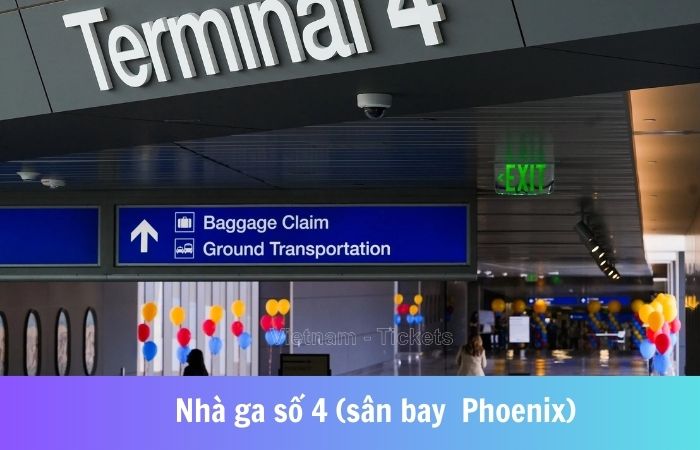 Khu vực nhà ga 4 tại sân bay Phoenix (PHX)