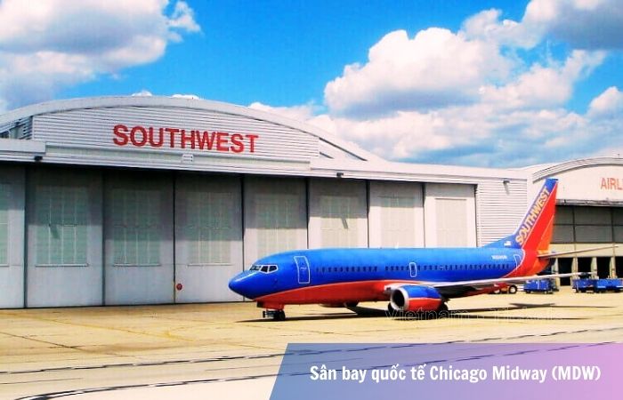 Khu vực đường băng sân bay quốc tế Chicago Midway