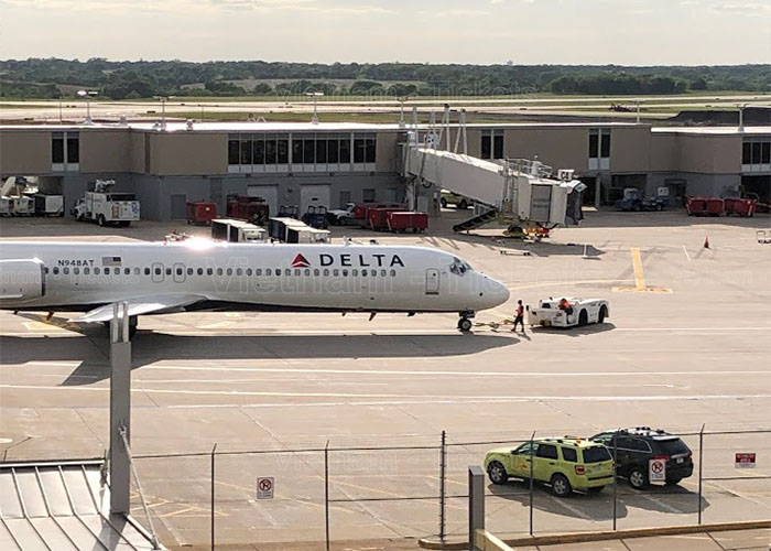 Delta Airline là một trong những hãng hàng không phổ biến tại sân bay Des Moines