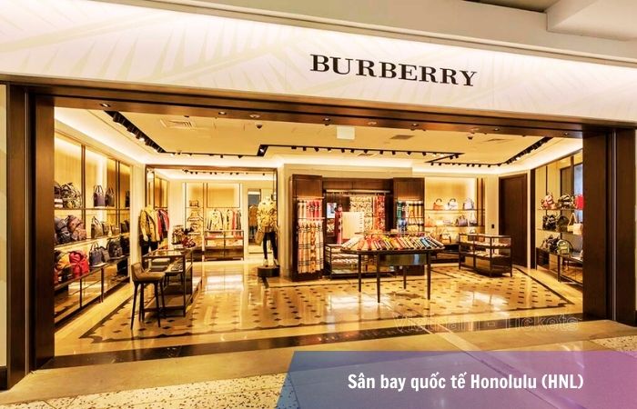 Sân bay quốc tế Honolulu (HNL) tập trung các cửa hàng mua sắm đa dạng