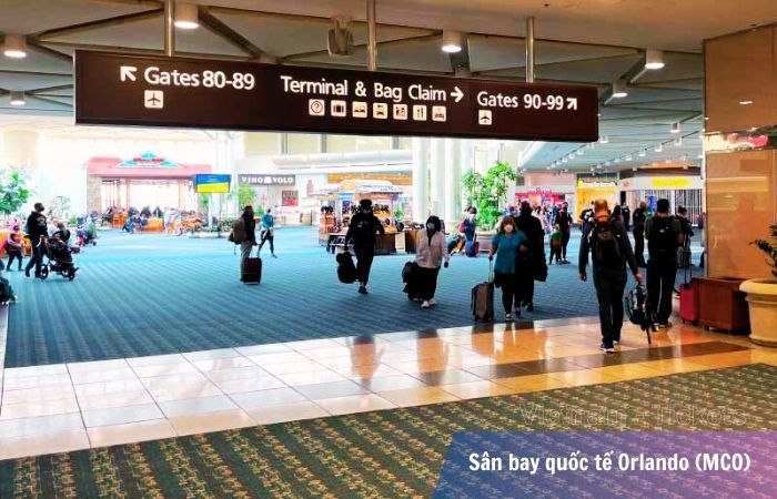 Khu vực nhà ga vệ tinh tại sân bay quốc tế Orlando (MCO)