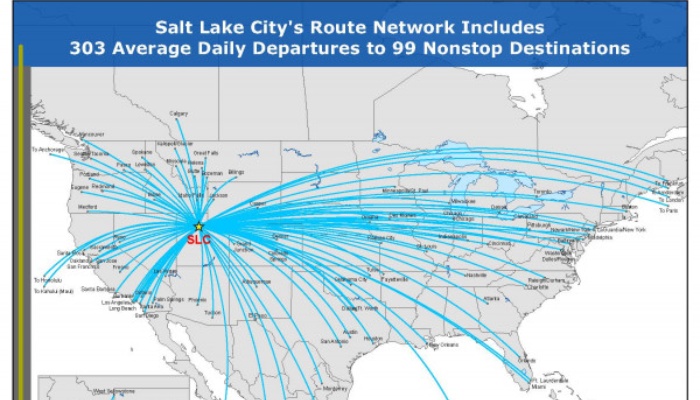 Ảnh nguồn từ Website sân bay Salt Lake City tháng 1 năm 2025