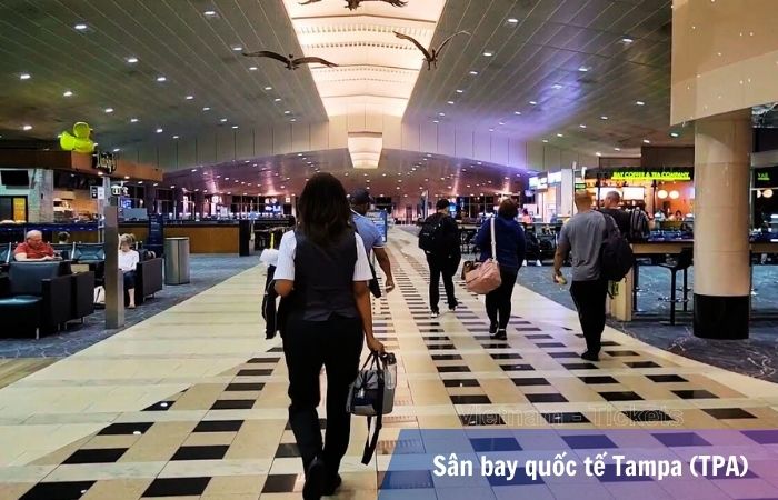 Khu vực A nhà ga sân bay quốc tế Tampa (TPA)