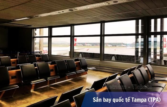 Khu vực chờ tại Airside D nhà ga sân bay quốc tế Tampa (TPA)