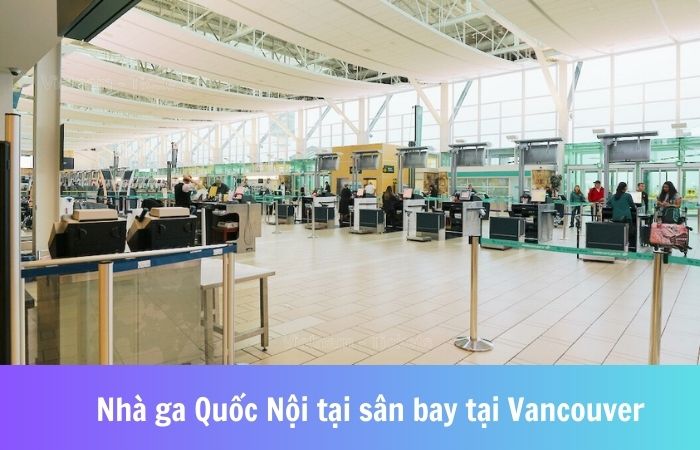 Nhà ga nội địa tại sân bay quốc tế Vancouver