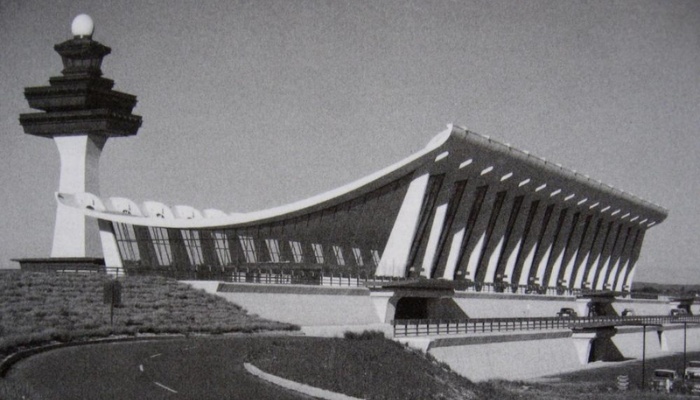 Ảnh nhà ga sân bay Washington Dulles năm 1962