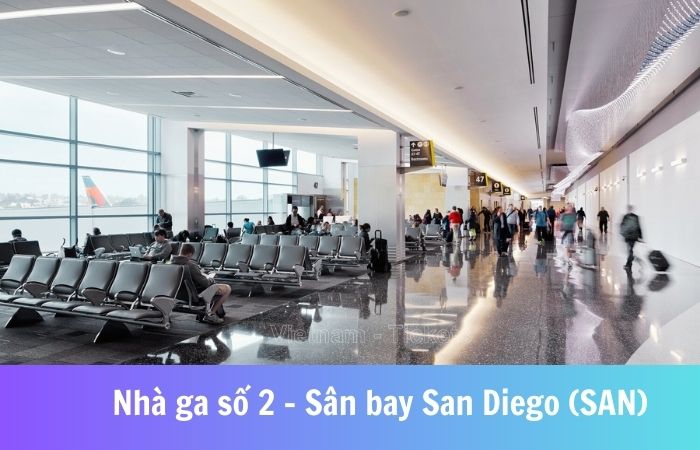 Khu vực nhà ga số 2 tại sân bay San Diego