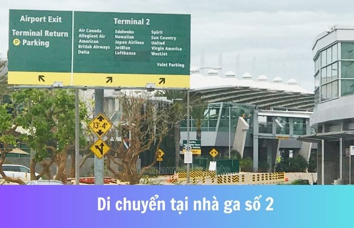 Di chuyển tại nhà ga số 2 - sân bay San Diego (SAN)