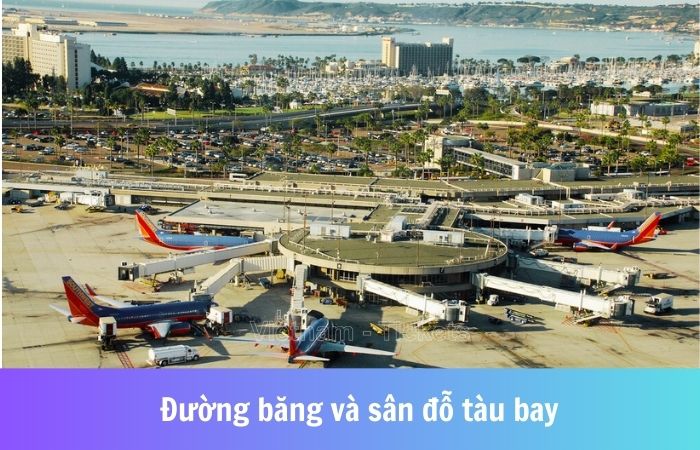 Đường băng và sân đỗ tàu bay