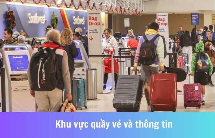 Quầy vé và thông tin sân bay San Diego (SAN)