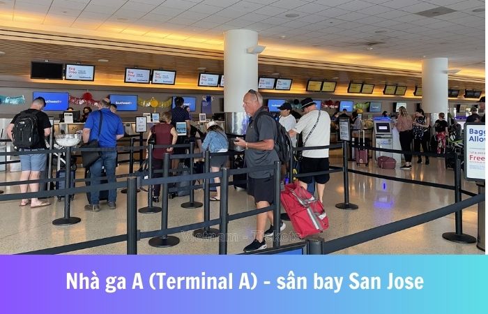 Khu vực check - in tại Nhà ga A (Terminal A)