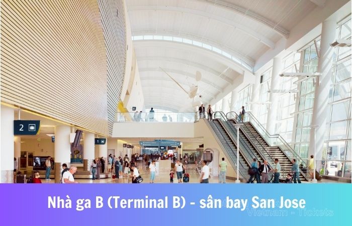 Nhà ga B (Terminal B) tại sân bay San Jose