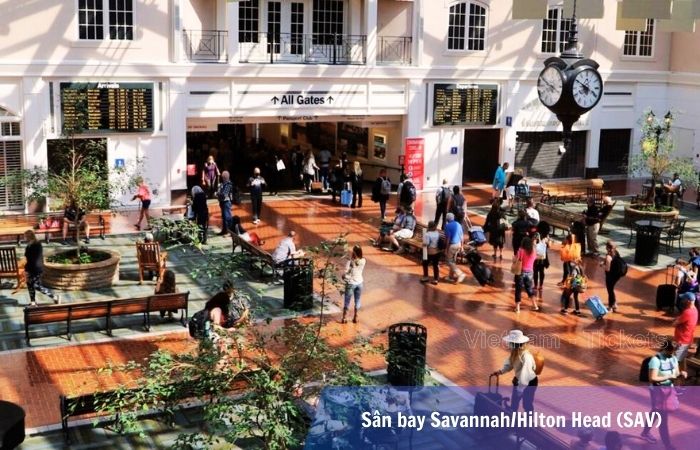 Sân bay Savannah/Hilton Head (SAV) có cấu trúc nhà ga độc đáo và ấn tượng