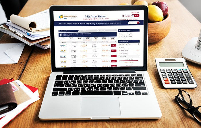 Sử dụng công cụ được tích hợp trên website của Vietnam-Tickets | So sánh giá vé máy bay
