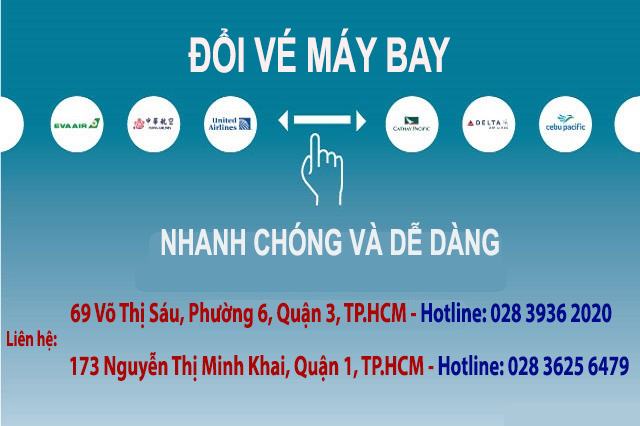 doi ve may bay cac hang hang khong