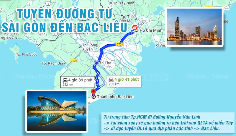 Tuyến đường về Bạc Liêu thuận tiện và nhanh chóng cho cả xe ô tô, xe máy | Từ Tp.HCM đi Bạc Liêu bao nhiêu km