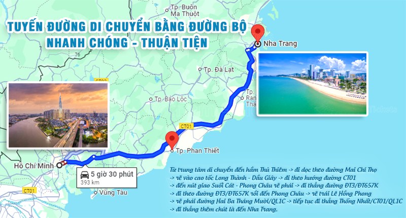 Tuyến đường bộ đi từ Sài Gòn đến Nha Trang thuận tiện - nhanh chóng | Từ Tp.HCM đi Nha Trang bao nhiêu km